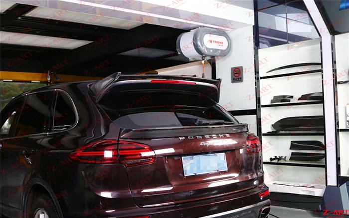 Z-ART спойлер на крышу+ спойлер на крышу комплект для Porsche Cayenne 958 задний спойлер из углеродного волокна для Cayenne спойлер на крышу из углеродного волокна