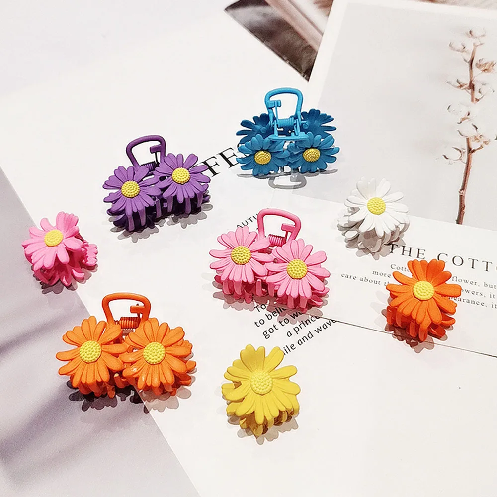 

New Women Girl Cute Colorful Daisy Flower Hairpins Beautiful Hair Ornament Barrettes Headband Hair Clip Fashion Hair Accessories
