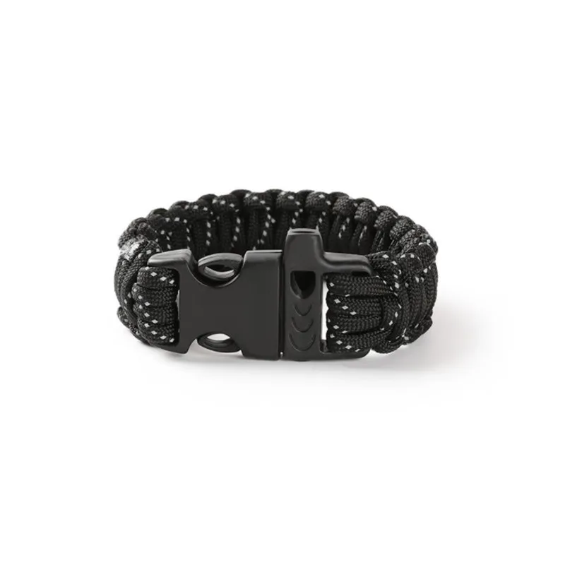 

Outdoor Survival Rope Bracelet Nine Core Reflective Braided Whistle Bracelet Men Women Escape Emergency Umbrella Rope Bracelet