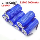 Сварная полоса LiitoKala Lii-70A 32700 lifepo4 3,2 в 7000 мАч 33A 55A для шуруповерта, аккумулятора, электровелосипеда + никелевые пластины