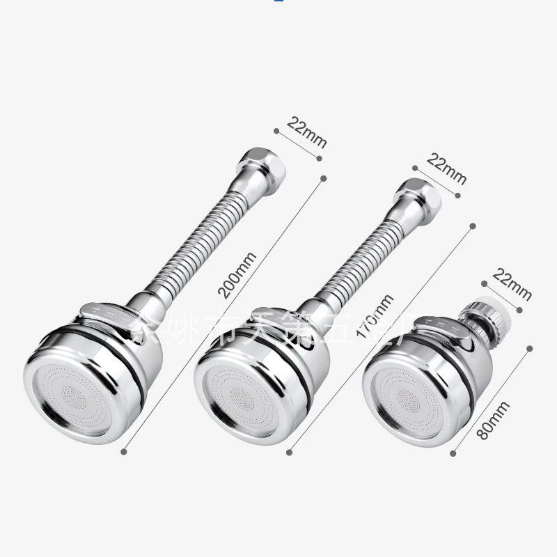 

High Pressure Kitchen Faucet Extender Rotatable Faucet Aerator Water Saving Tap Nozzle Adapter Bathroom Sink Accessories