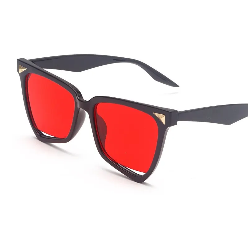 Beauty Rainbow Square Sunglasses Large Shades For Women New Fashion Brand Designer Rivet Sun Glasses Female Oculos De Sol |