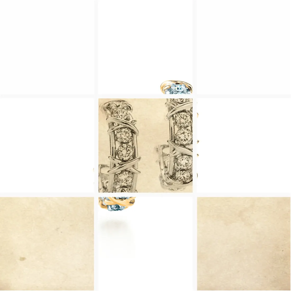 

Anniversary hot hot style lovers cast gold earrings