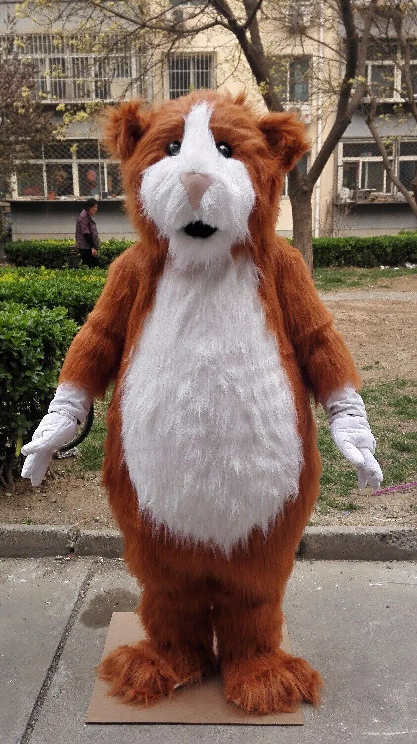 Holiday Hamsters Mascot Costume Suit Fursuit Cosplay Party Costume Dress Outfit Halloween Christmas Party Outdoor Adult