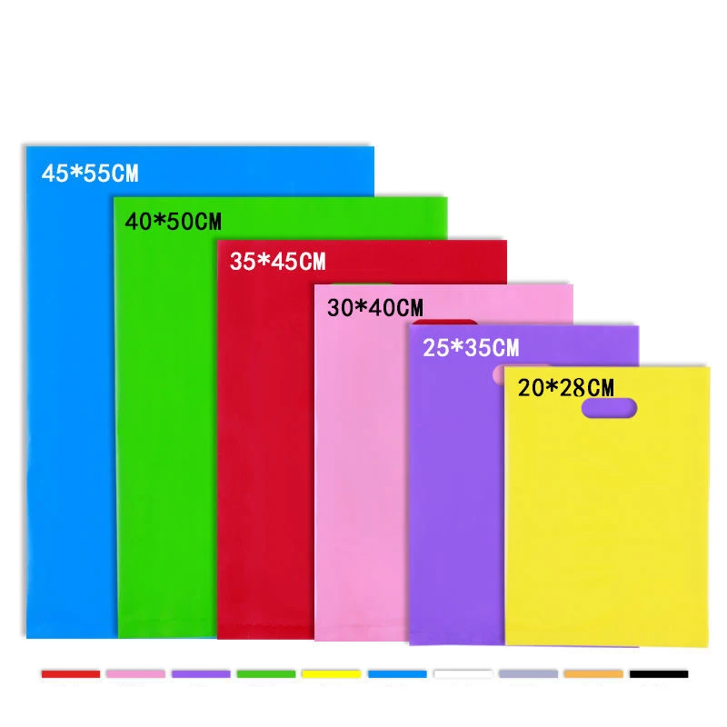 

Thicken Small Plastic Handbags Gift Bag Wedding Packaging Clothing/Makeup/Glasses Business Packaging Bags 50pcs/pack