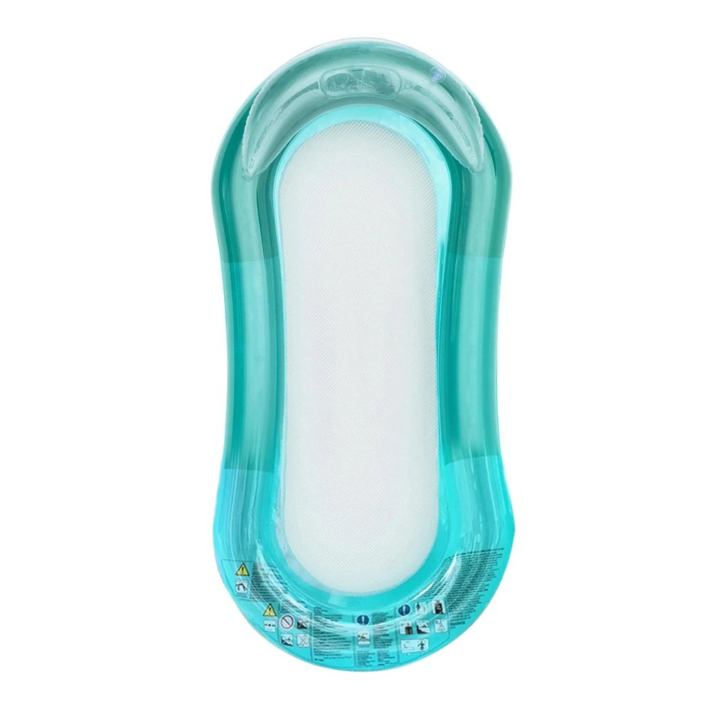 

Foldable Water Floating Row Inflatable Bed Floating Air Mattress Sunbath Lounger Chair for Swimming Pool Beach