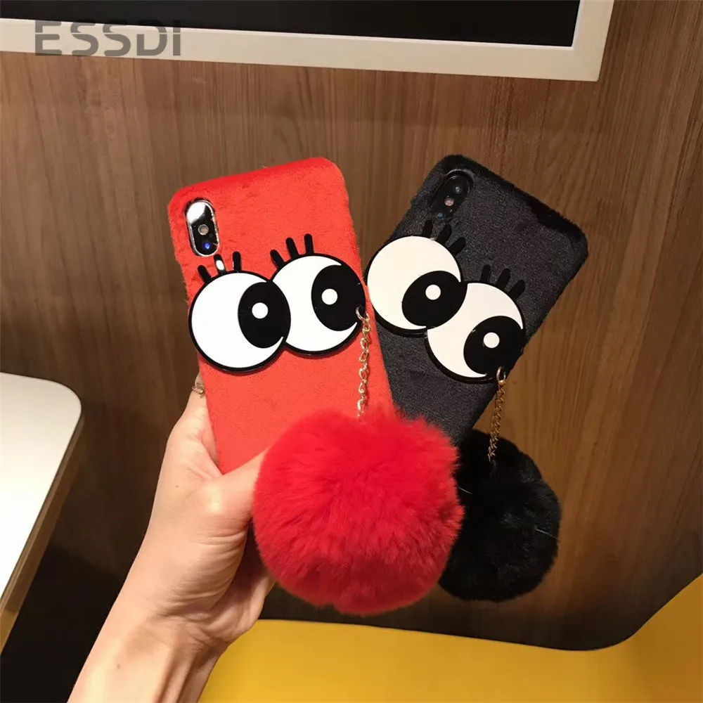 Essidi большие глаза телефон полный чехол Защитный для iphone xs MAX XR 6 8 plus 7 Чехол