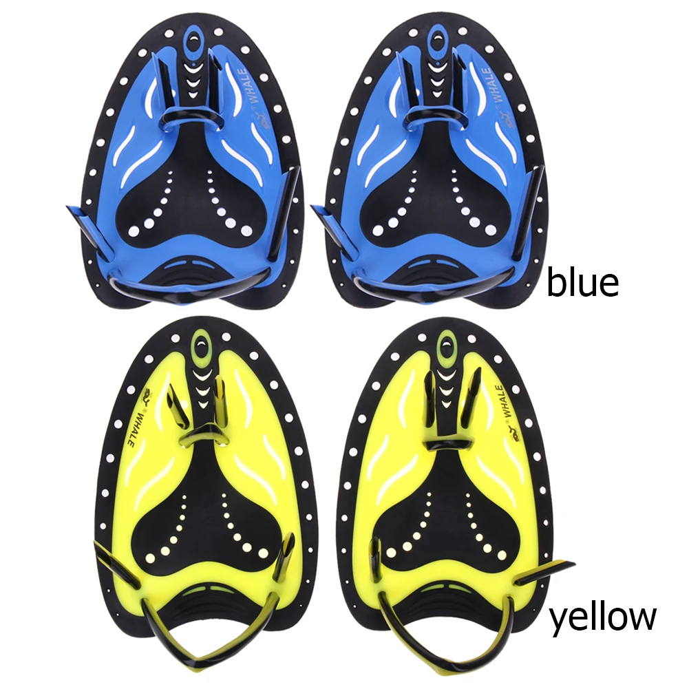 

1 Pair Swimming Paddles Training Adjustable Hand Swim Webbed Gloves Pad Fins Flippers for Men Women Kids Diving Palm