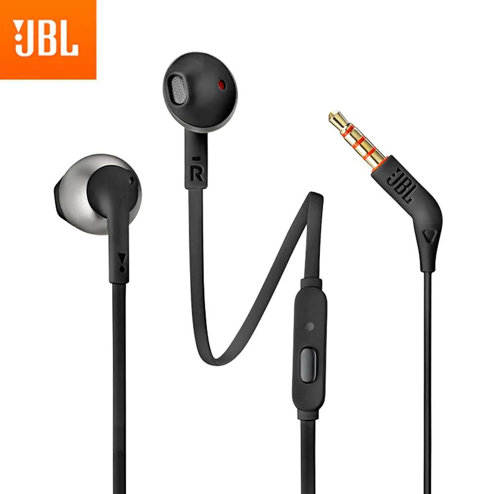 

JBL T205 3.5mm Wired Headphones Game Music Sport Earphone Hands-free with Mic For iPhone Android Smartphone Ear Phones fone