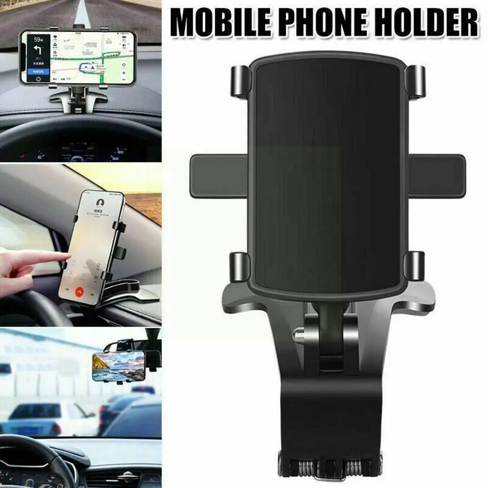 

Dashboard Car Phone Holder 360 Degree Multifunctional Visor Mobile Navigation Gps Rearview Car Phone Stand Bracket In M Q1b2