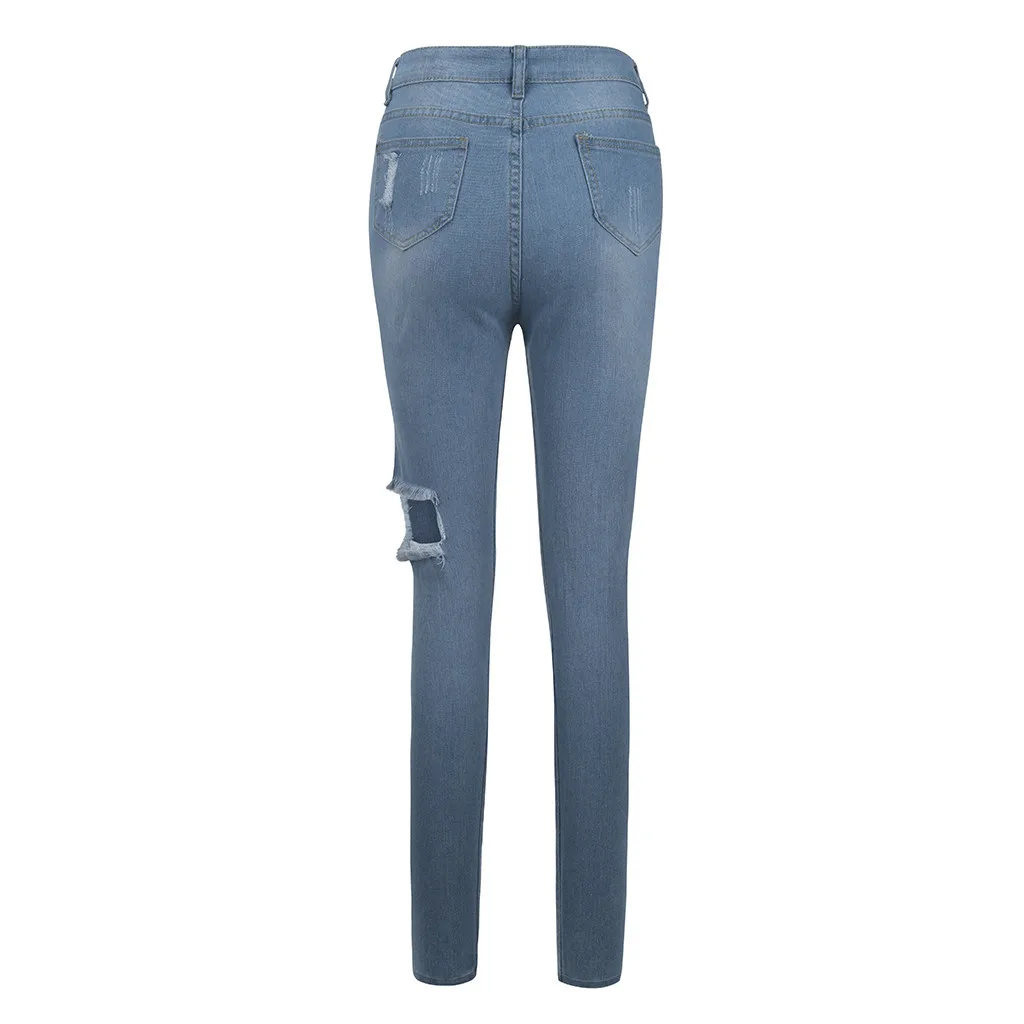 Женские джинсовые брюки скинни рваные джинсы для женщин винтажные карандаш с