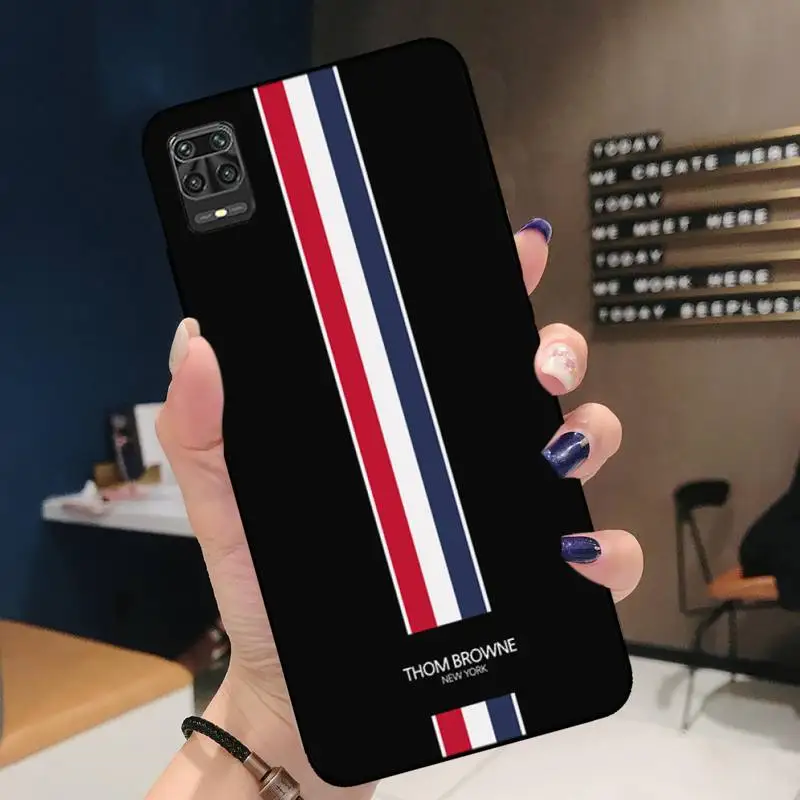 

Phone Case For Redmi 7 8 9 A K20 30 Pro Note 8 9 Pro 9sSoft Cover Luxury Brand Thoms Brownes