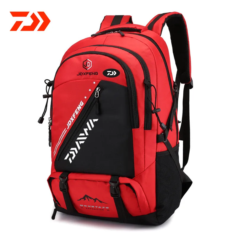 

Daiwa Men Fishing Backpack Outdoor Waterproof Breathable Wear-resistant Multipurpose Storage Lock Backpack Travelling Backpack