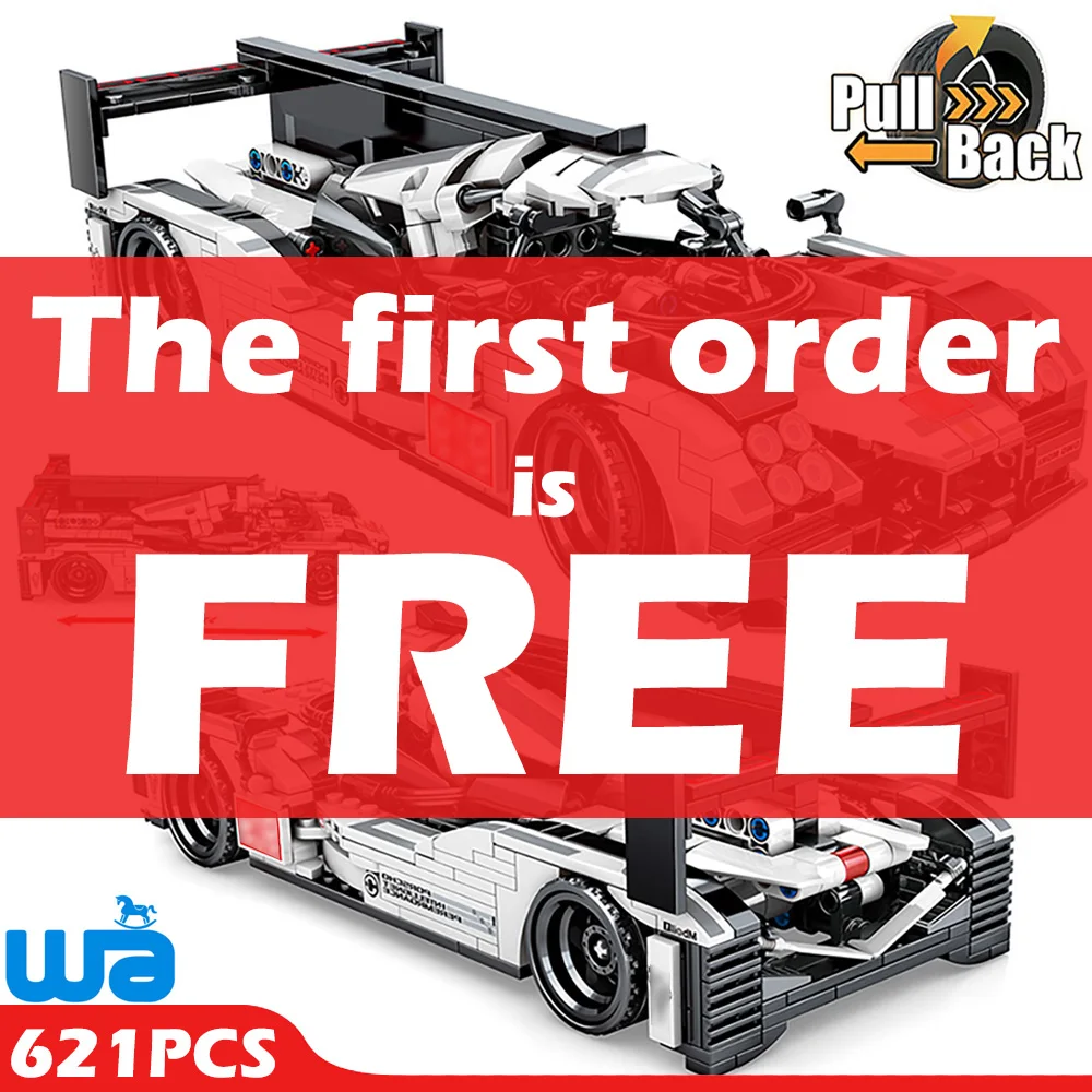 621 шт город Сделай Сам тянуть назад механический F1 гоночный автомобиль