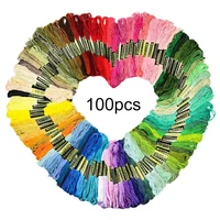 243650100pcs colorful embroidery thread 800cm cross stitch diy art rafts floss sewing threads handkitting tools