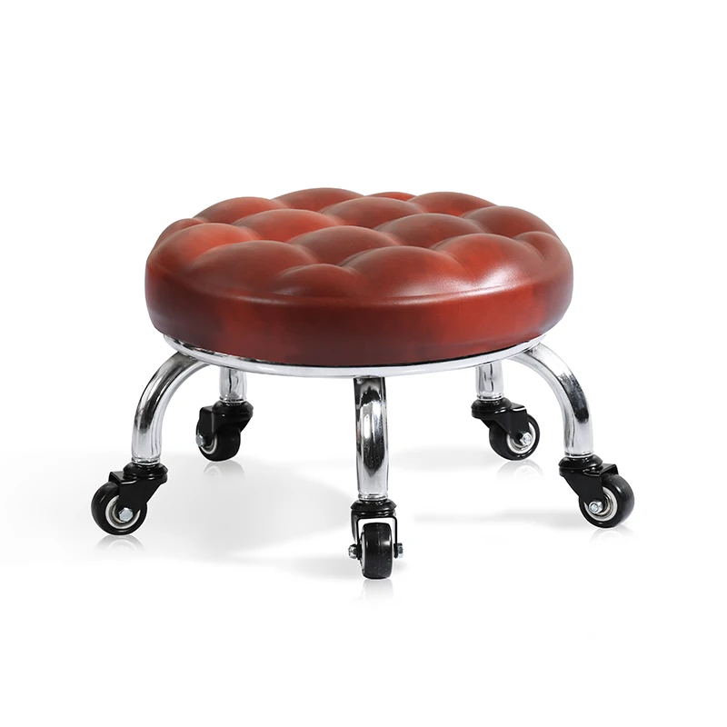

Adult wheeled stool beauty slit child toddler belt baby learning walking step pedicure nail manicure shoe bench