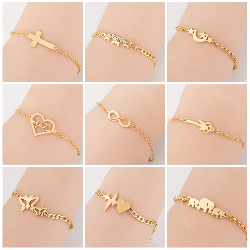 Sasusp браслеты для женщин сердце крест Бабочка Браслет Дружбы бижутерия сестры