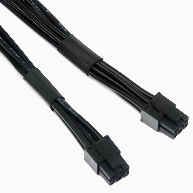 Двойной мини 6 Pin до 8 ie кабель питания для видеокарты PCI Express кабели адаптера 37 см