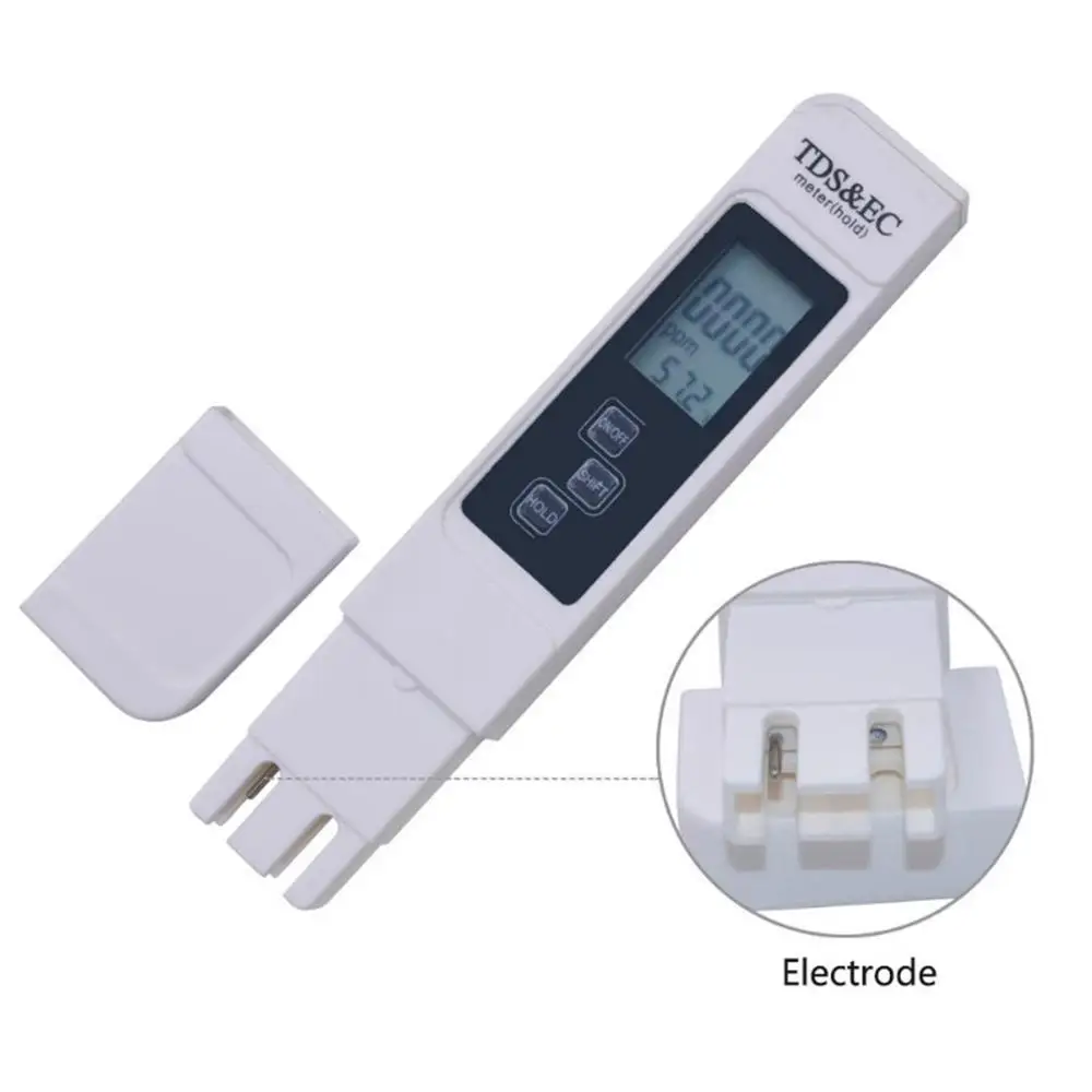 Портативный цифровой 3 в 1 TDS/EC/Temp измеритель качества воды аквариуме тестер
