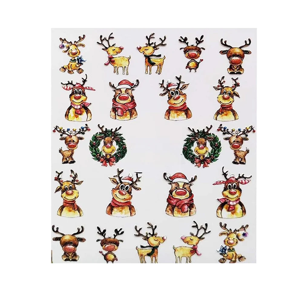 Hot Nail Art Color 6D Manicure Decor DIY Stickers Glitter Sticker Supplies Women Girl t6 | Красота и здоровье