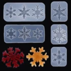 Силиконовые формы в виде снежинок, сделай сам, форма из смолы, снежинка, восьмиугольная форма, рождественская подвеска из снежинок, украшение для изготовления ювелирных изделий