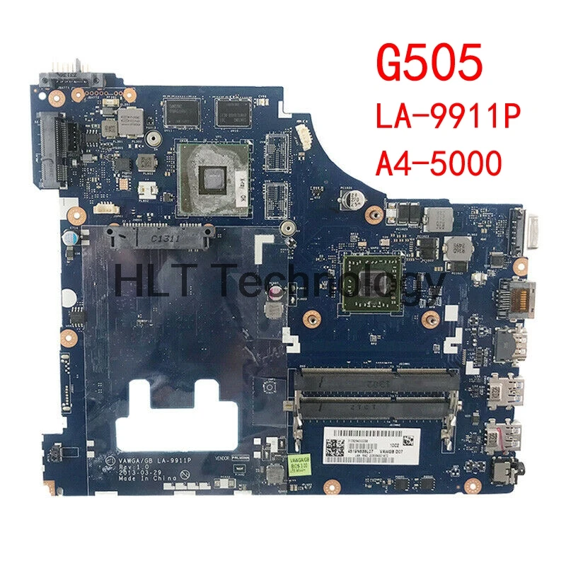 

Laptop motherboard For Lenovo G505 A4-5000 1.5GHz mainboard VAWGA GB LA-9911P DDR3
