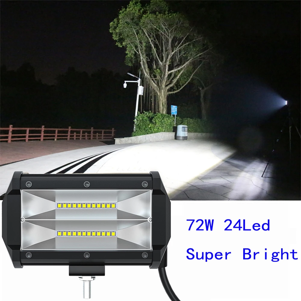 Светодиодсветильник балка 72 вт для грузовиков автомобилей тракторов