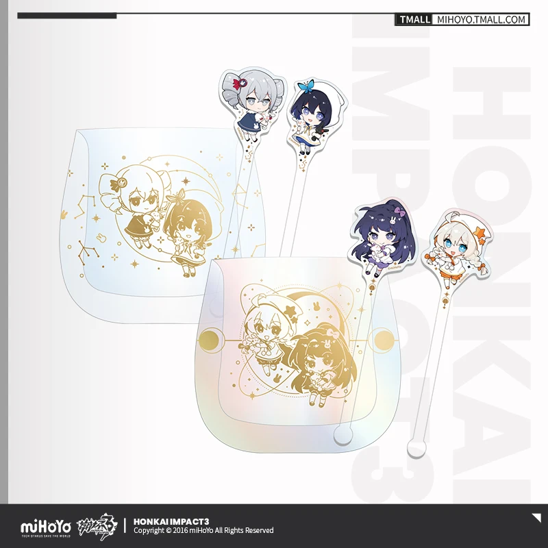 

Game Honkai Impact 3 Kiana Kaslana Bronya Zaych Transparent Double Wall Glass Cup Cosplay Heat Resistant Tea Drink Cups Gifts