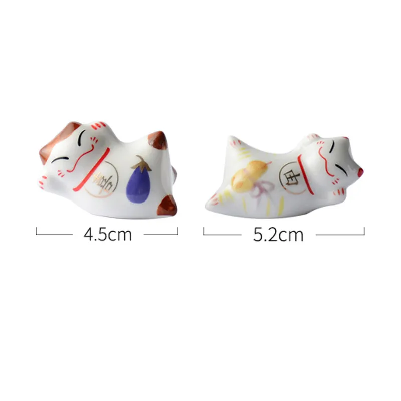 Ceramic cat chopstick rack wholesale daily cartoon chopsticks | Дом и сад
