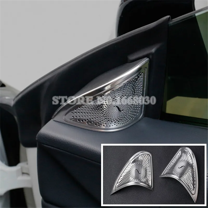 Внутренняя дверь автомобиля аудио динамик рамка Крышка отделка 2 шт. для Benz CLA C117