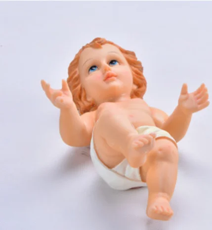 Принадлежности для католической евангелической церкви орнамент Jesu Manger статуя Младенца Санты ягненок Божий подарок Iesus фигурки Христос ремесло - Цвет: 25CM