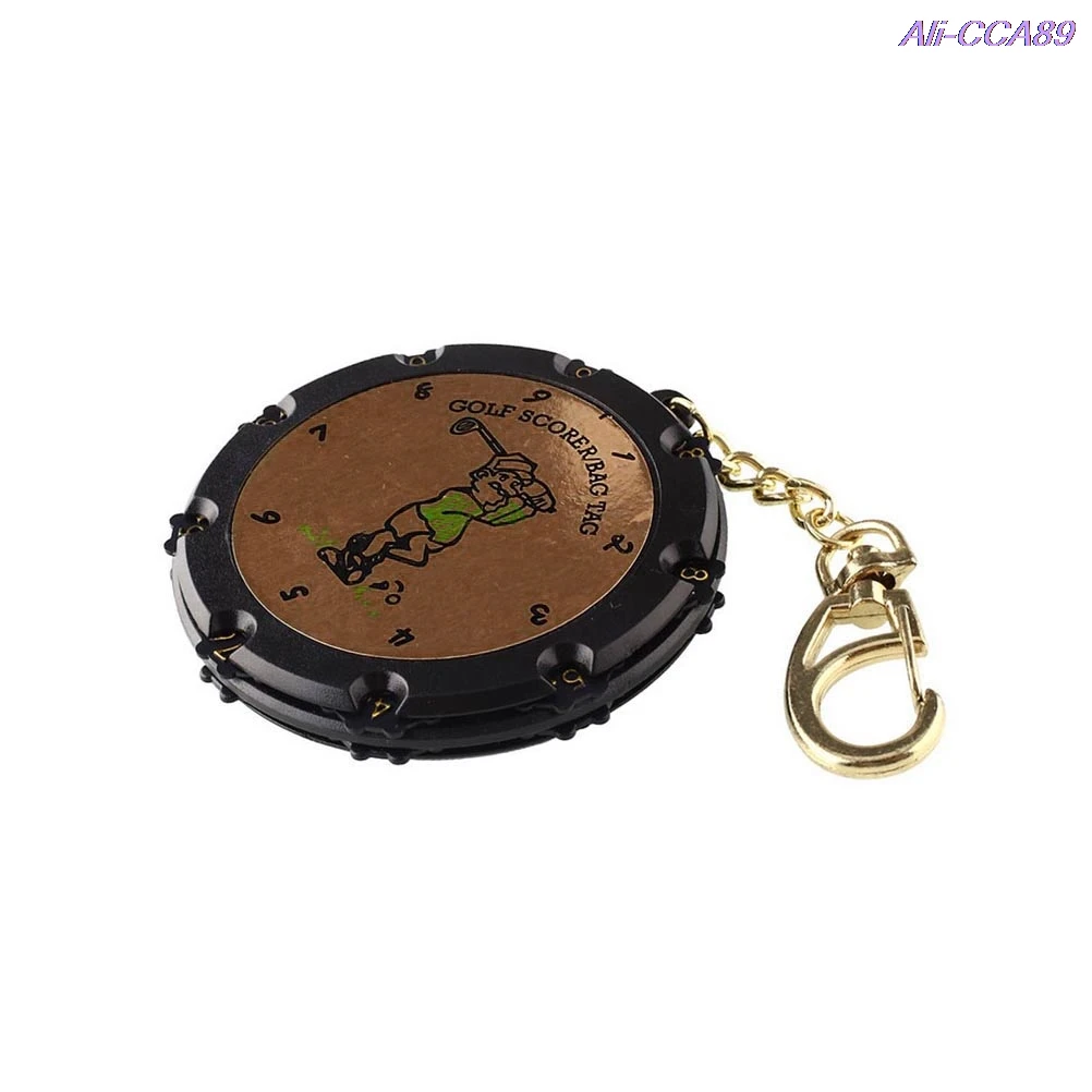 

High Quality 18 Holes Golf Stroke Shot Putt Score Counter Keeper Scoring Tag Bag Clip Keychain Tools