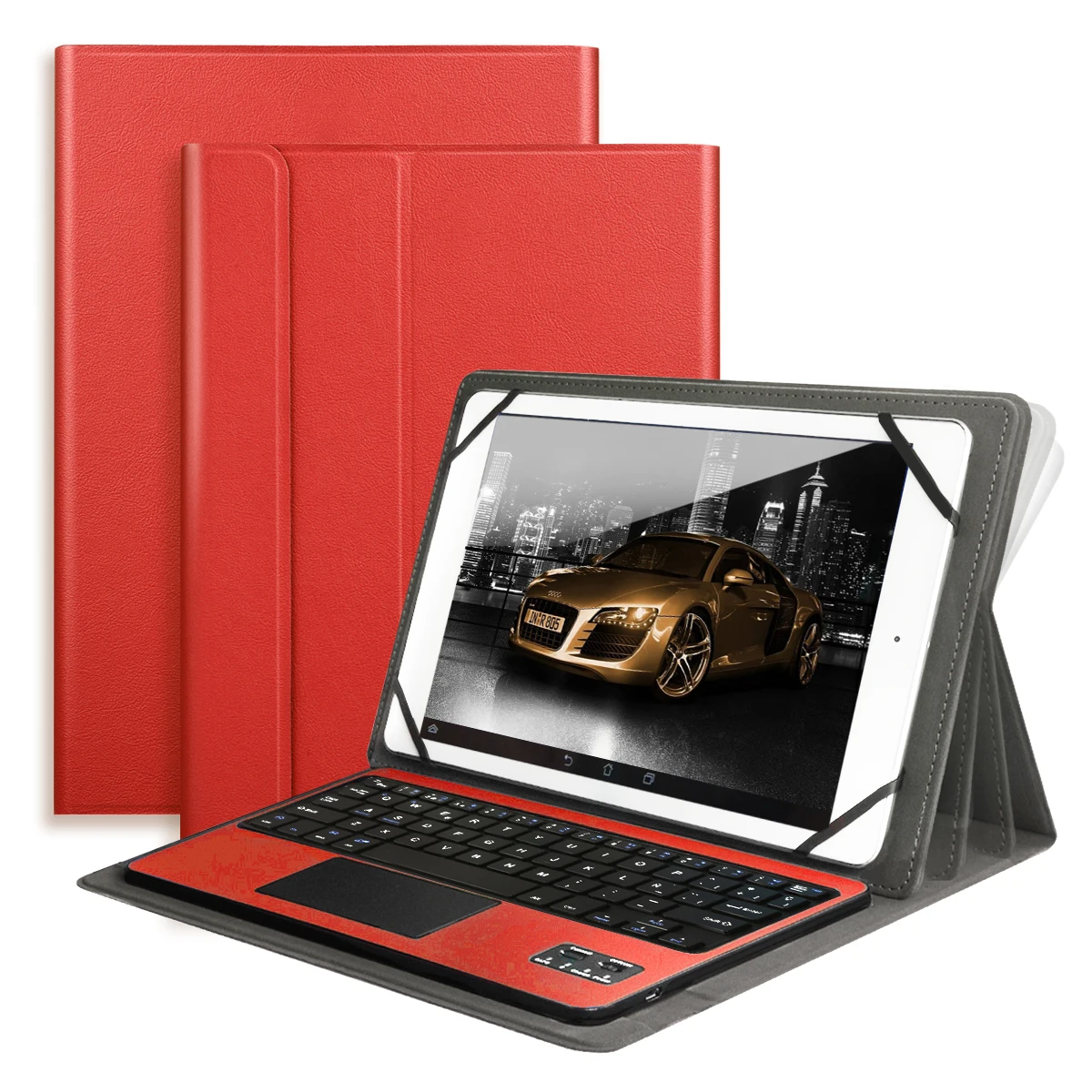 case with keyboard Чехол-подставка с клавиатурой Bluetooth для samsung Galaxy Tab A Tab S 9," 10,1" 10," дюймов, универсальный IOS Android Windows - Цвет: case with keyboard