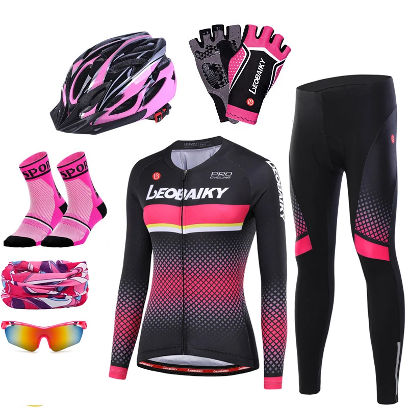 Одежда для гоночного велосипеда 2020 Женский комплект из майки велоспорта Pro Team с