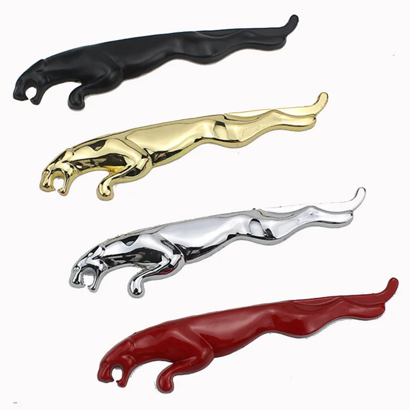 

1 Pair Pair Car Styling Metal Leopard Logo Emblem body Side Fender Sticker Auto Badge Decal for Jaguar XE XF XJ XJR XFR XJS XJL