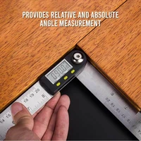 digital angle finder protractor lcd display measure tool for woodworking construction 2 in 1 digital protractor high precision