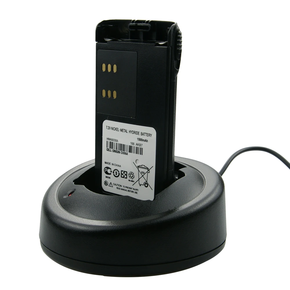 Сменный аккумулятор для Motorola Radio GP328 GP338 HNN9008 HNN9008A HNN9008AR HNN9008H HNN9009 HNN9012 2100 мАч + зажим