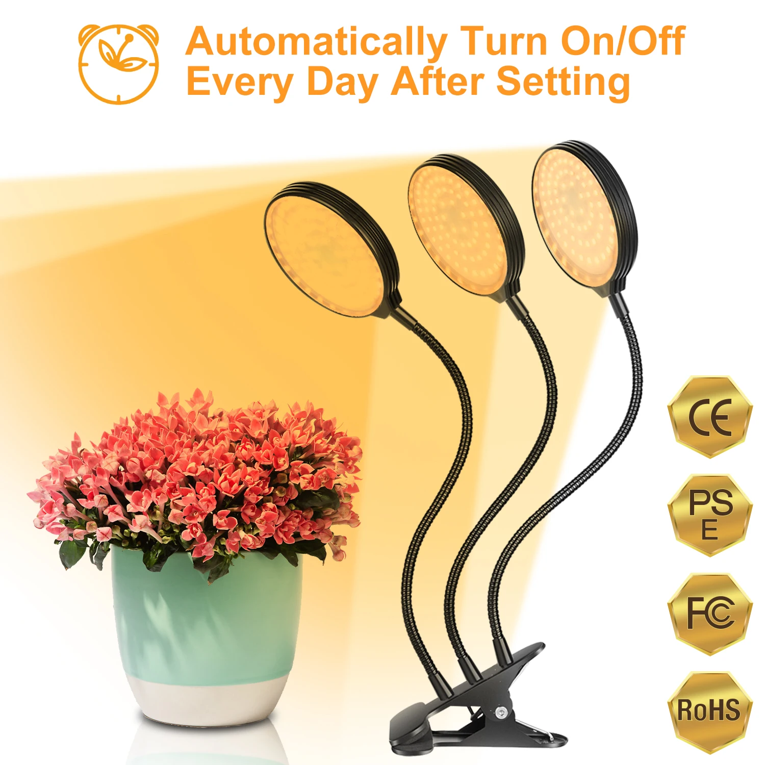 

PlantGrow Light LED Plant Growth Light DC 5V USB with Timer Desktop Clip Phyto Lamps for Plants Flowers Grow Box 15W 30W 45W 60W