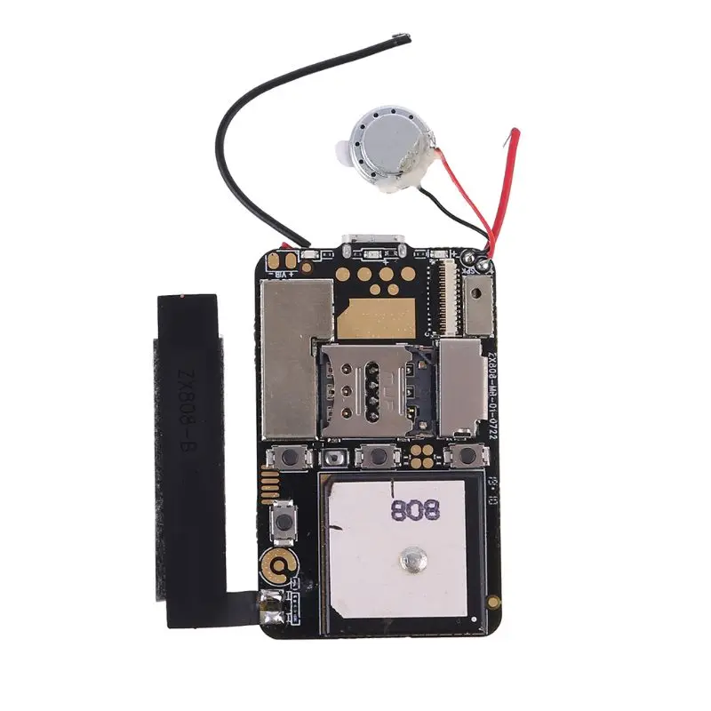 

ZX808 PCBA GPS Tracker GSM GPS Wifi LBS Locator SOS Alarm Web APP Tracking TF Card Dual System 28GC