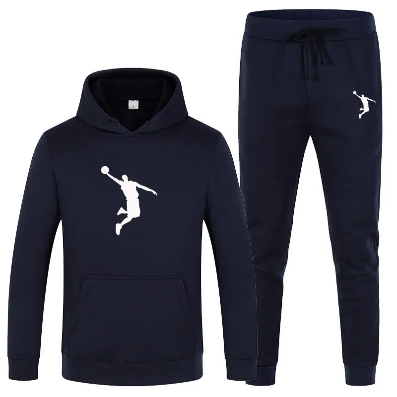 

2021 New Fall Winter Men's Suit 2 Piece Hoodie + Pants Sports Suit Casual Men's/Women's Sportswear Sportswear Brand Sportswear