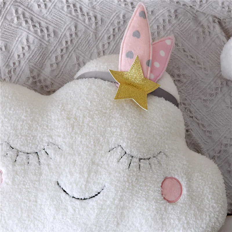 

Home Decoration New Ins Cloud Plush Pillow Soft Cushion Kawaii Stuffed Toys For Children Baby Kids Doll Girl Gift