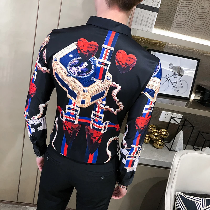 Высокое качество Chemise Homme мода 2020 корейские мужские рубашки с длинным рукавом