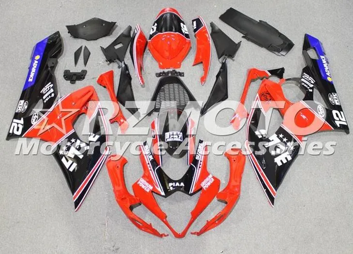 

4 Free Gifts New ABS Motorcycle Full Fairings Kit Fit for Suzuki GSX-R1000 K5 2005 2006 GSXR1000 05 06 bodywork set Red black