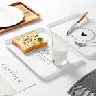 80% HOTTray многофункциональная моющаяся пластиковая прямоугольная металлическая тарелка для хлеба, пищевых продуктов, кухонный лоток для хранения тортов, контейнер для хранения