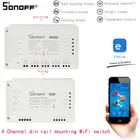 Умный выключатель SONOFF R3 PROR3, 4-канальный Wi-Fi переключатель с таймером для умного дома, беспроводное управление EweLink, работает с Alexa и Google Home