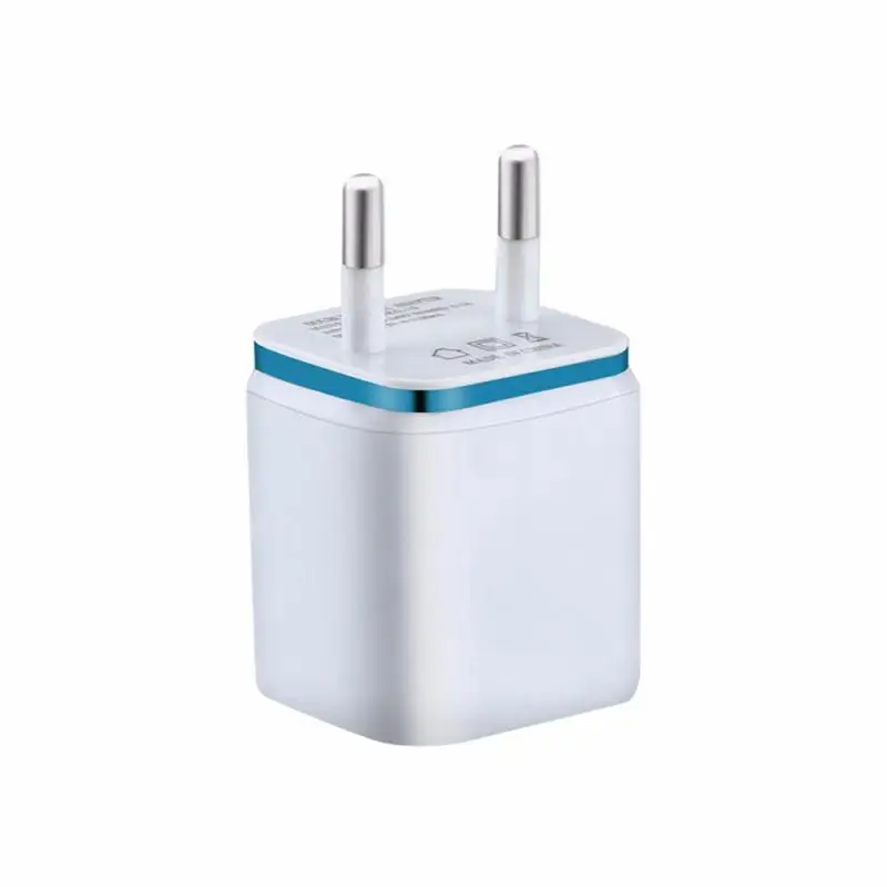 Универсальное зарядное устройство с двумя USB-портами, 2,1 А, быстрая зарядка, вилка стандарта ЕС/США, портативный настенный мобильный телефон, зарядное устройство для IPhone, Huawei-2