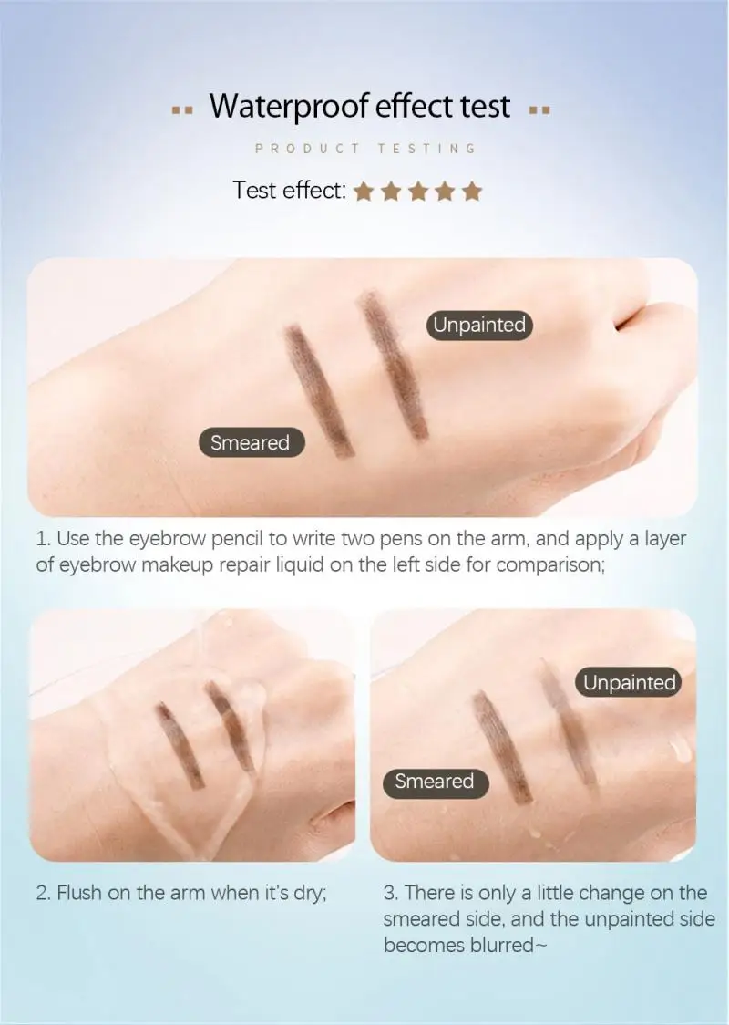 

1PC Eyebrow Raincoat Makeup Quick-drying Good Waterproof And Sweatproof Effect Eyebrow Styling Liquid Eye Cosmetic TSLM2