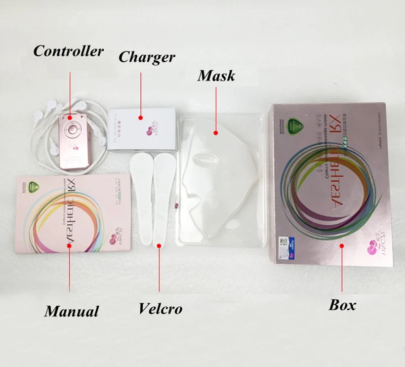 

USB Charging Vibration Facial Massage Quick Face Lift Mask V Face Chin Cheek Lift Up Slimming Slim Massager Face Thin Tool