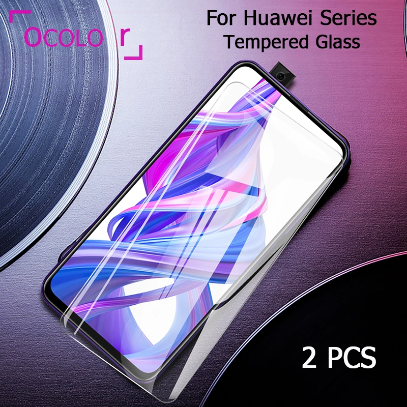 Ocolor для 2 шт. Huawei Honor V20 10 Lite 9X Pro 20S Nova 5I Y5 2019 Mate 30 Y9s Закаленное стекло пленка
