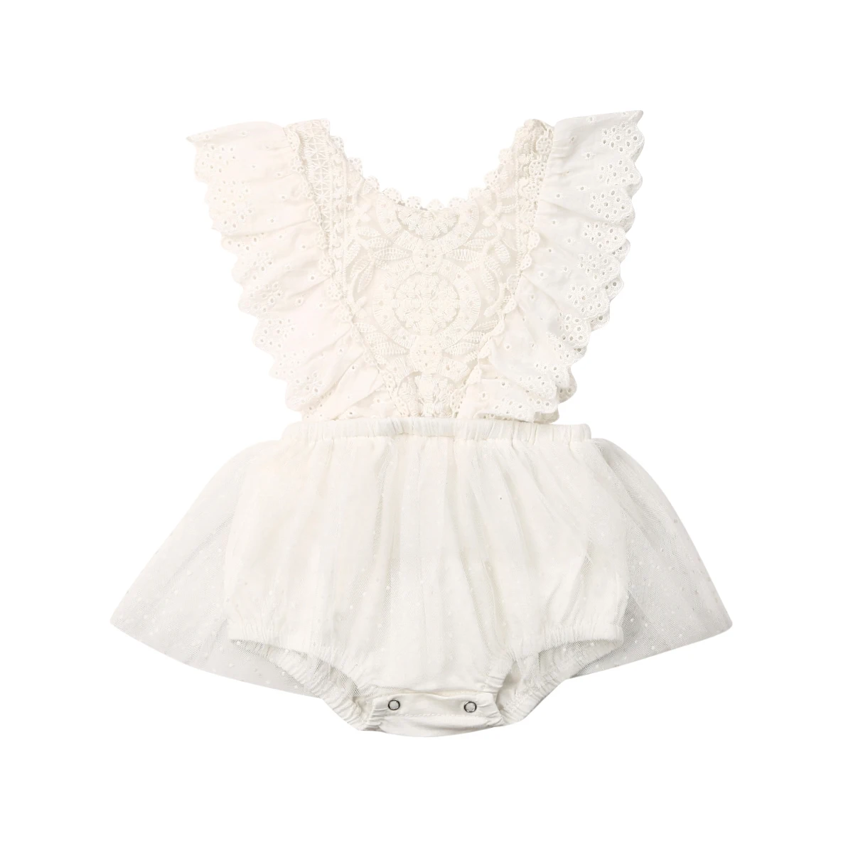 

Summer Newborn Baby Girl Clothes Flower Lace Romper Tutu Outfits Cute Baby Girl Clothing Rompers